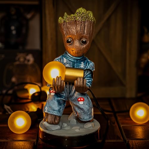 Exquisite Gaming: The Guardians of The Galaxy: Toddler Groot in Pajamas -Original Gaming Controller & Phone Holder, Cable Guys, Marvel Licensed Figure
