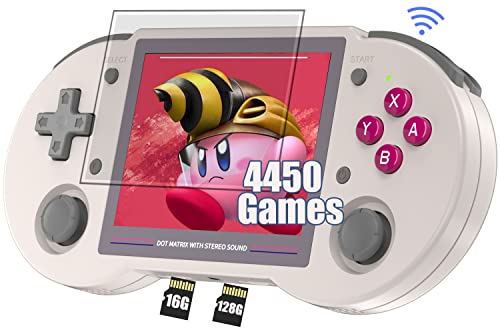 RG353PS Plug & Play Video Games 128G Tf Card Built-in 4500 Games,RG353PS Handheld Game with 3.5-inch IPS Screen Supports HDMI