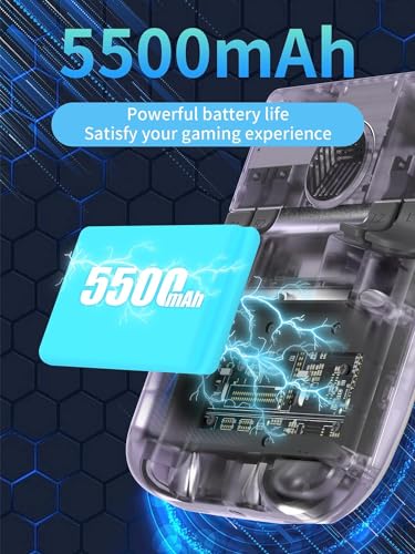 RG405V Retro Handheld Game, Android 12 Built-in 128G TF Card 3172 Games,4 inch IPS Touch Screen with Game Front-end,RG405V Supports 5G WiFi Bluetooth 5.0 (Transparent Purple)