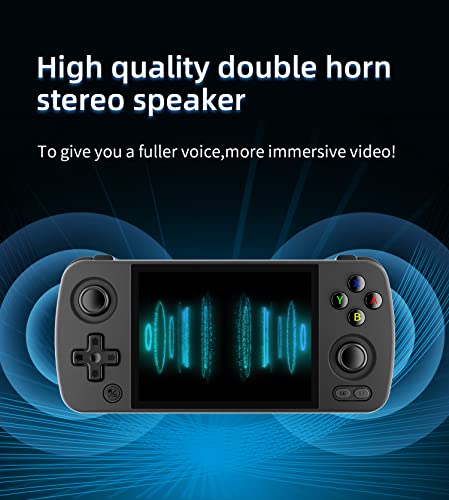 RG405M Retro Game Player Android 12 Handheld Game Console 4’’ IPS Touch Screen Resolution 640*480 Built-in Hall Joystick 128G TF Card with 3170+ Retro Games 64-bit Classic Game Console