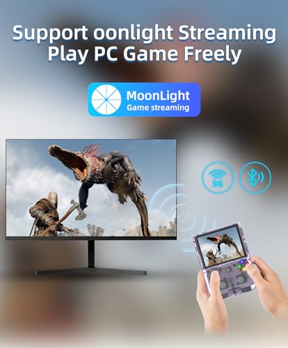 RG405V Retro Video Handheld Game Console Android 12 System 4’’ IPS Touch Screen Game Player Built-in 128G TF Card 3154 Classic Games 5500 mAh Battery Compatible with Bluetooth and WiFi