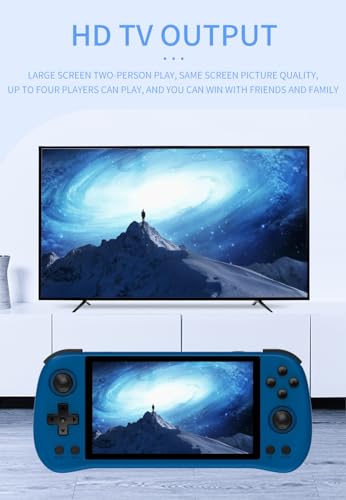 X55 Retro Arcade Handheld Game Console Built-in 30,000 Games, 5.5-Inch IPS Screen RK3566 CPU , Nostalgic Arcade Video Gaming Machines for Kids Adults -16G+256G