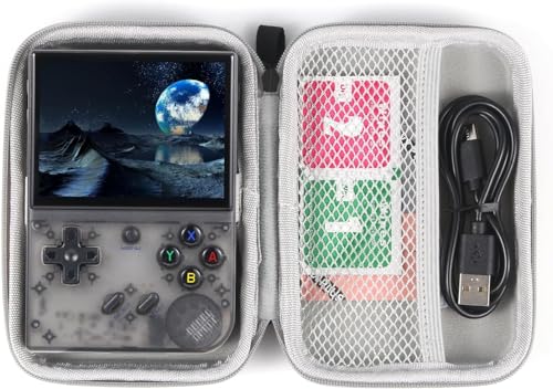RG35XX Plus Handheld Game Console with Storage Bag, 3.5 in IPS Screen Linux OS 3300mAH Battery 64+128G TF Card with 10000+ Games, Support HDMI TV Output 5G WiFi Bluetooth 4.2