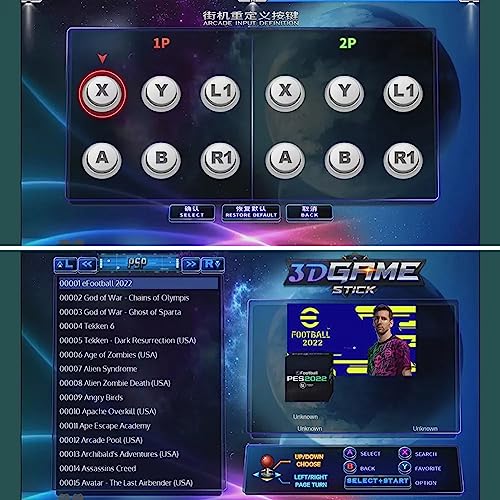 XIXIMENG Y6 Game Stick Retro Video Game Console 4K 128G 10000 Games Stick with 2.4G Wireless Controllers HD Output Game Machine Portable Christmas/Kids Gift