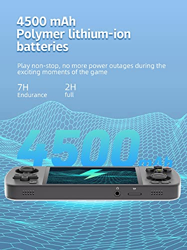 RG405M Retro Game Handheld Game Console, Aluminum Alloy Shell 4-inch IPS Touch Screen 640*480 Resolution Compatible with Google Play Store Built-in 128G TF Card Pre-Loaded 3172 Games