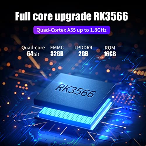 RG353P Handheld Game Console Linux+Android 11 RK3566 Game Player 3.5'' IPS Screen 64G TF Card Preload 4452 Classic Games 3500mAh Battery Compatible with 5G WiFi 4.2 Bluetooth