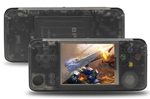 Handheld Game Console ,Retro Game Console OpenDingux Tony System , Built-in 3007 Classic Game Console 3 Inch IPS Screen Portable Video Game Console - Transparent Black