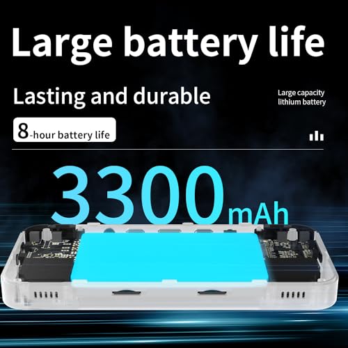 RG35XX H Handheld Game Console 3.5'' IPS Screen Linux H700 Retro Video Games Player 3300mAh 5528 Classic Games Support Wireless/Wired Controller 5G WiFi Bluetooth Handle H-DMI TV Output (White TR)