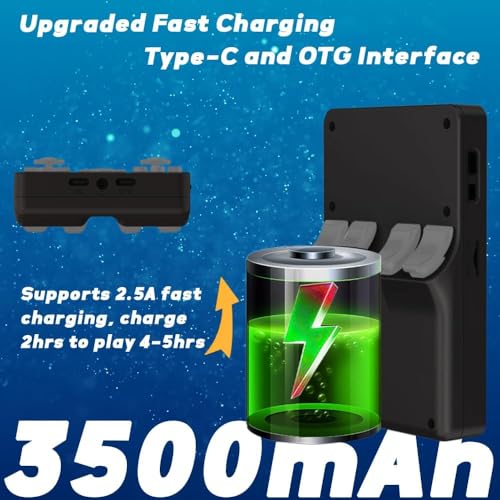 RGB20S Handheld Game Console 3.5 inch Retro Games Consoles Hand-held Classic Emulator Preinstalled 16GB+64GB Black