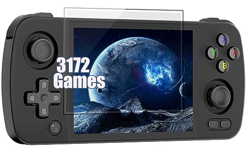 RG405M Retro Handheld Game Aluminum Alloy, Android 12 Built-in 128G TF Card 3172 Games,4 inch IPS Touch Screen with Game Front-end,RG405M Supports OTA Wireless Upgrade