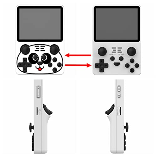 Petforu Powkiddy RGB20S Handheld Retro Game Console with Built-in Games (64G 15000 Games White)