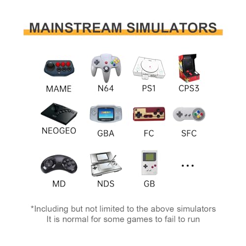 Powkiddy RGB20S Retro Handheld Game Console - 128Gb TF Card Pre-Installed with 20.000 Games - Linux System - Handheld Emulator 3.5 IPS Screen 3200 Mah Battery. Plug & Play Video Games