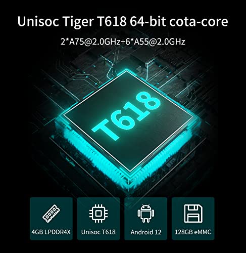 RG405M Retro Handheld Game Console , Aluminum Alloy CNC Android 12 System 4.0 Inch IPS Touch Screen with 128G TF Card 3172 Games Compatible with 5G WiFi and Bluetooth 5.0 (Black)