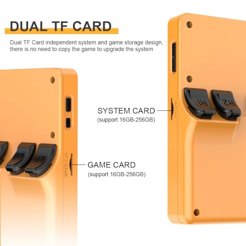 Powkiddy RGB20S Retro Handheld Game Console - 128Gb TF Card Pre-Installed with 20.000 Games - Linux System - Handheld Emulator 3.5 IPS Screen 3200 Mah Battery. Plug & Play Video Games