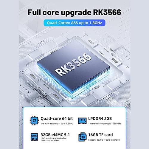 RG353V Handheld Game Console Support Dual OS Android 11+ Linux, 5G WiFi 4.2 Bluetooth RK3566 64BIT 64G TF Card 4450 Classic Games 3.5 Inch IPS Screen 3500mAh Battery (Anbernic RG353V White)