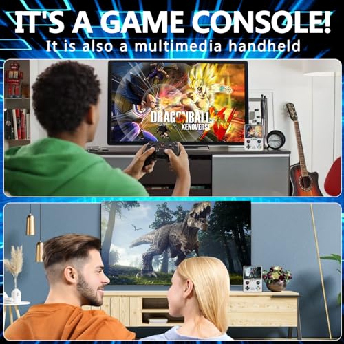 Handheld Retro Game Console with 32G TF Card ,Preloaded 10,000+ Games, Retro Gaming Console Supported 11 Emulators 3.5-inch IPS Screen (White)