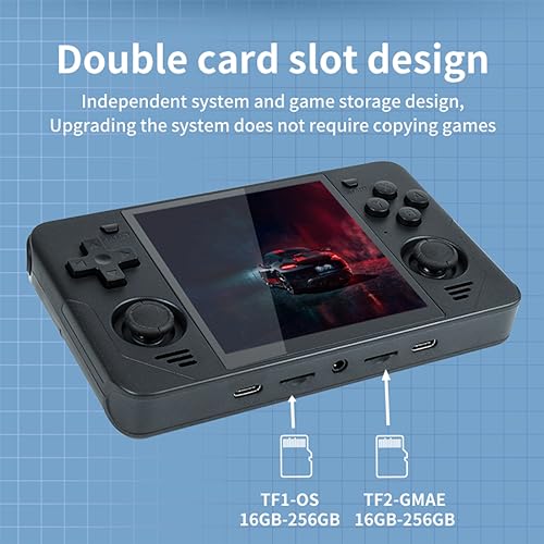 RGB30 16+128G with 20,000 Games, Handheld Game Console, Support 5G WiFi / Bluetooth, RK3566 Chips Open Source System, 4-inch IPS HD Portable Arcade (White)