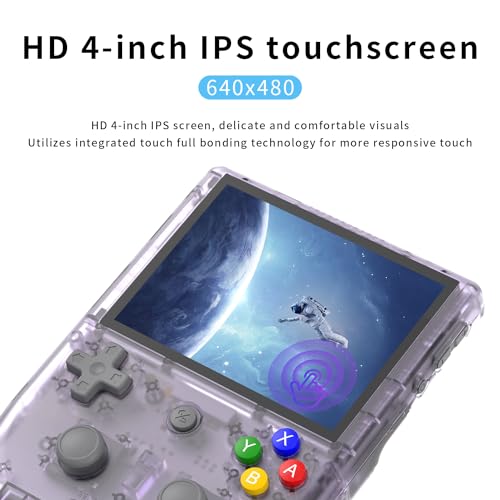 RG405V Retro Handheld Game Console ,Android 12 System Built-in 128G TF Card 3172 Games 4.0 Inch IPS Touch Screen Support 5G WiFi Bluetooth 5.0 with 128G TF Card 3154 Games 5500mAh Battery New Unisoc