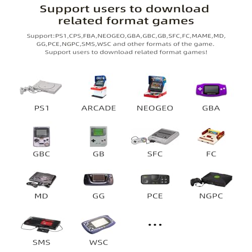 RG35XX Retro Handheld Game Console Dual System Garlic OS and Linux System 3.5 in IPS Screen Built-in 64G TF Card with 6800 Games 2600 mAh Battery Support HDMI TV Output (Transparent Purple)…