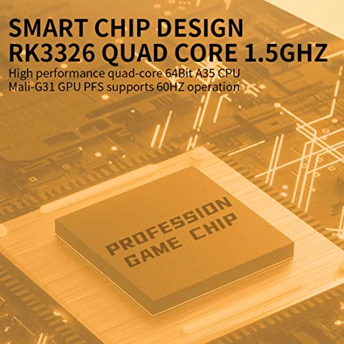 Petforu Powkiddy RGB20S Handheld Retro Game Console with Built-in Games (64G 15000 Games White)