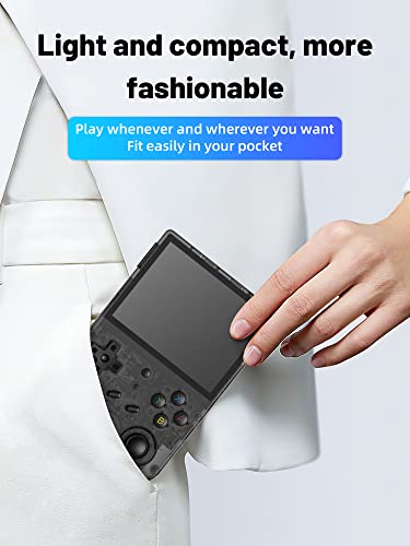 RG353V Retro Video Handheld Game Console 3.5" IPS Screen Android 11 and Linux System RK3566 64bit Game Player 64G TF Card Built-in 4450 Classic Games Bluetooth 4.2 and 5G WiFi