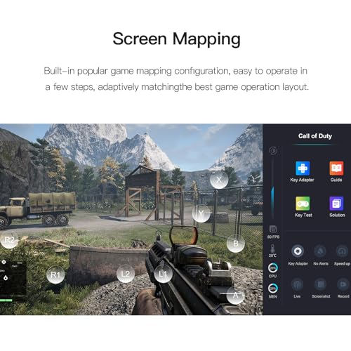 AYN Odin Pro Retro Game Handheld Console, SD845 Android Retro Game Console Multiple Emulators Console FHD 1080P LCD 6600mAh Fast Charging Gaming Console (128GB, Black)