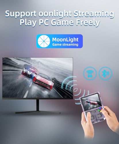 RG405V Retro Handheld Game Console ,Android 12 System Built-in 128G TF Card 3172 Games 4.0 Inch IPS Touch Screen Support 5G WiFi Bluetooth 5.0 with 128G TF Card 3154 Games 5500mAh Battery New Unisoc