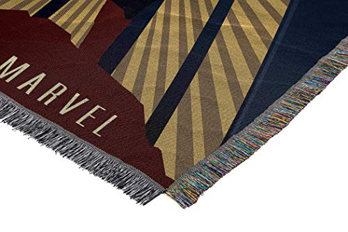 Northwest Captain Marvel Woven Tapestry Throw Blanket, 48" x 60", Lift Off