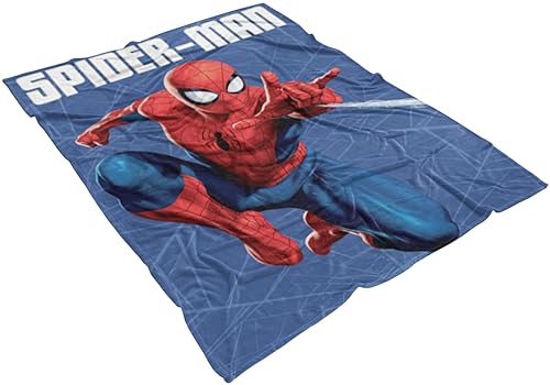 Disney Spiderman Web Fleece Blanket Throw Super Soft Bed Accessories Gift for Boys Kids Marvel Hero