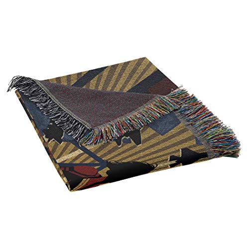 Northwest Captain Marvel Woven Tapestry Throw Blanket, 48" x 60", Lift Off