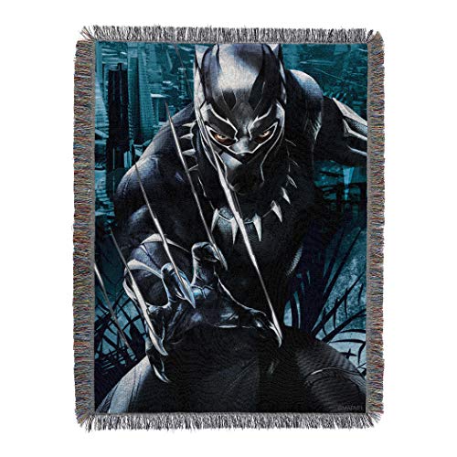 Northwest Black Panther Woven Tapestry Throw Blanket, 48" x 60", Ripper