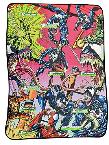 Marvel Venom Fleece Throw Blanket| Measures 60 x 45 Inches