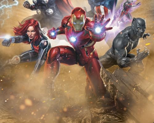 Seven Times Six Marvel Avengers Defenders of Earth Blanket 46" X 60" Flannel Fleece Throw