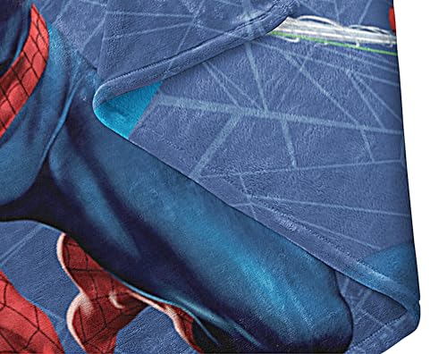 Disney Spiderman Web Fleece Blanket Throw Super Soft Bed Accessories Gift for Boys Kids Marvel Hero