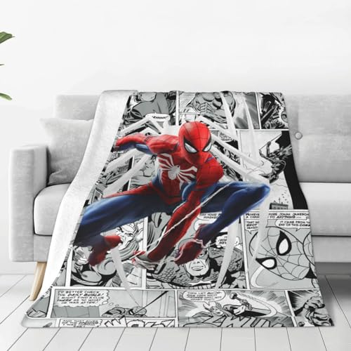 Superhero Blanket Soft Cozy Fleece Throw Blanket Plush Lightweight Warm Fuzzy Flannel Blankets and Throws for Couch Sofa Bed 50"X40"