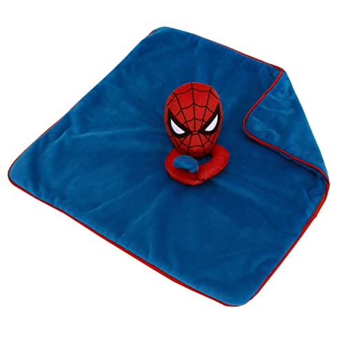 Marvel Spiderman Blue and Red Super Soft Security Baby Blanket