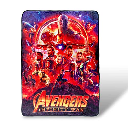 Marvel Avengers Infinity War Lightweight Fleece Throw Blanket| 45x60 Inches