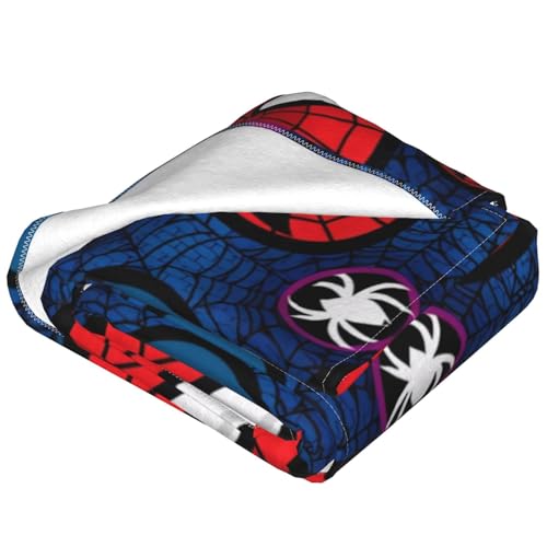 Superhero Spider Blanket Soft Cozy Fleece Throw Blanket Plush Lightweight Warm Fuzzy Flannel Blankets and Throws for Kids Boys Girls 50"X40"