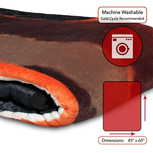 Marvel Black Panther Wakanda Forever Lightweight Fleece Throw Blanket | 45 x 60 inches