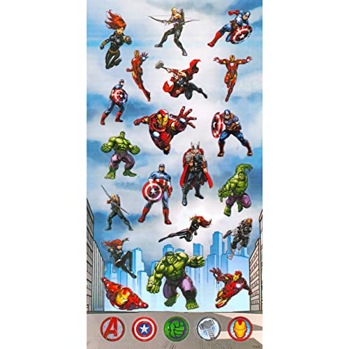 Avengers Blanket - Bundle with Avengers for Boys, Tote, Stickers, More | Avengers Throw Blanket, Avengers Fleece Blanket