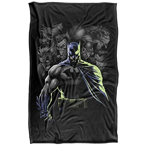 Batman Villains Unleashed Silky Touch Super Soft Throw Blanket 36" x 58",Villains Unleashed