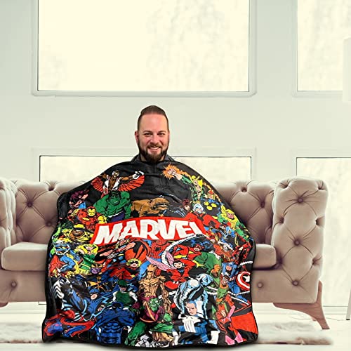 Marvel Universe Characters Legends Fleece Softest Comfy Throw Blanket for Adults | Measures 60 x 50 Inches