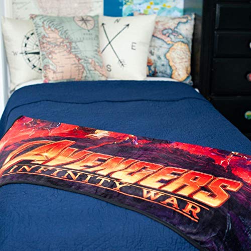Marvel Avengers Infinity War Lightweight Fleece Throw Blanket| 45x60 Inches