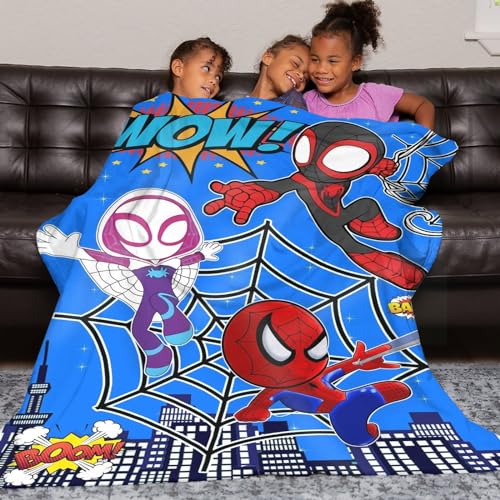 Cartoon Blanket Soft Flannel Blankets for Home Decor Manga Movie Splicing Bedding Couch Living Room All Season 50" X 40"