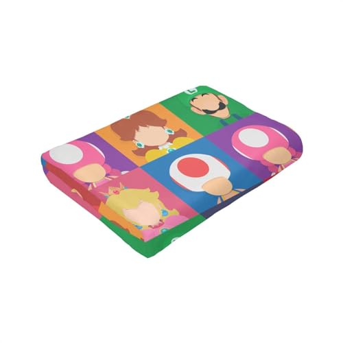 Super Blanket, Super Soft Warm Plush Blanket Cute Cartoon Character Print Blanket for Sofa Bedroom-2-50 * 40"