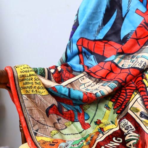 Superhero Spider Blanket Soft Flannel Cozy Throw Blanket for Couch Bed Car-40" x 50"