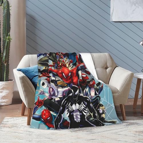 awhexhn Cartoon Flannel Blanket Anime Movie Throw Blanket Soft Comfortable Funny Plush Blanket Suitable for Home Decoration Bedroom Sofa Car 50 * 60 Inch