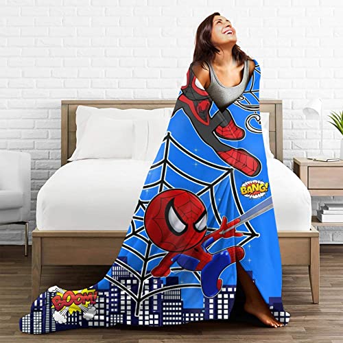 Cartoon Blanket Soft Flannel Blankets for Home Decor Manga Movie Splicing Bedding Couch Living Room All Season 50" X 40"