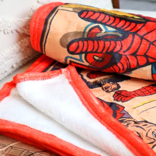 Superhero Spider Blanket Soft Flannel Cozy Throw Blanket for Couch Bed Car-40" x 50"