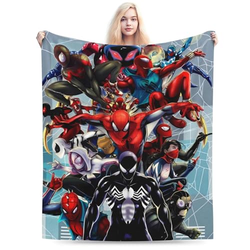 awhexhn Cartoon Flannel Blanket Anime Movie Throw Blanket Soft Comfortable Funny Plush Blanket Suitable for Home Decoration Bedroom Sofa Car 50 * 60 Inch